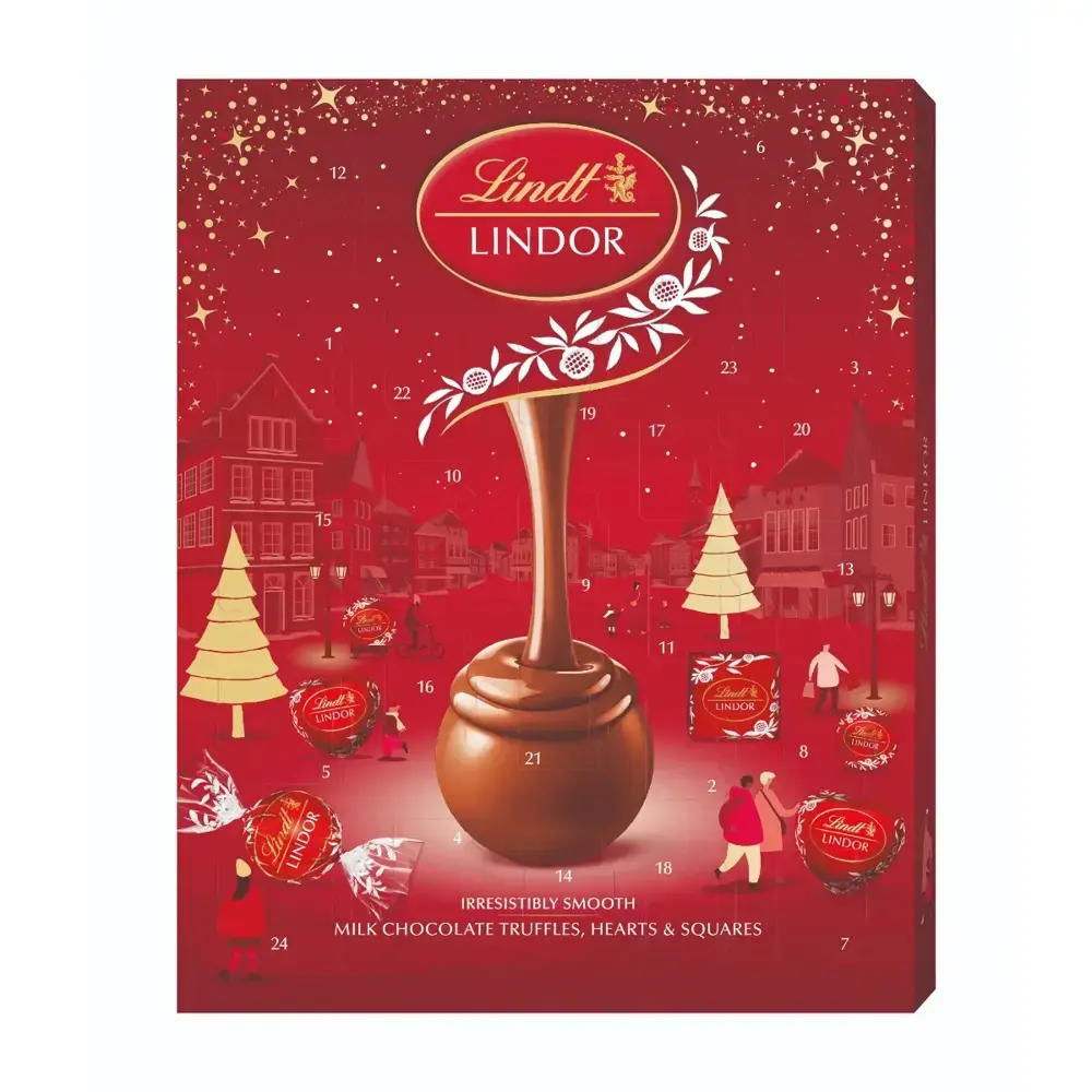 Lindt LINDOR Milk Chocolate Advent Calendar 235g